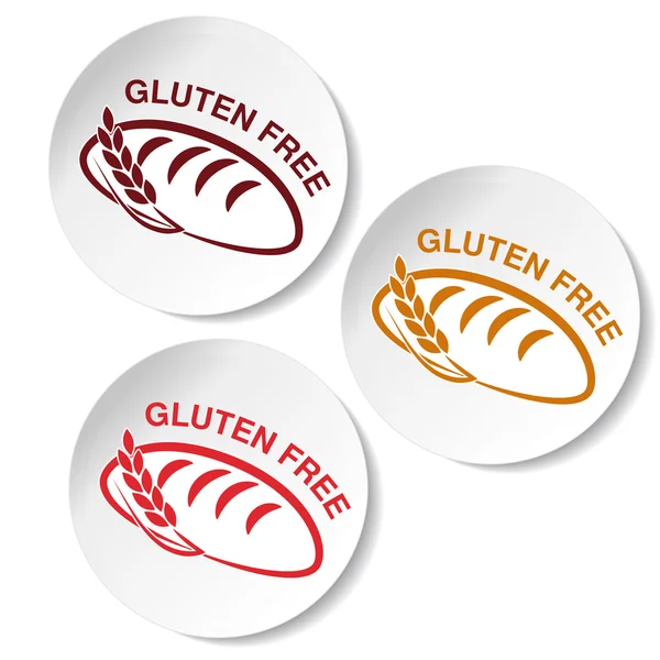Symboles sans gluten — Image vectorielle