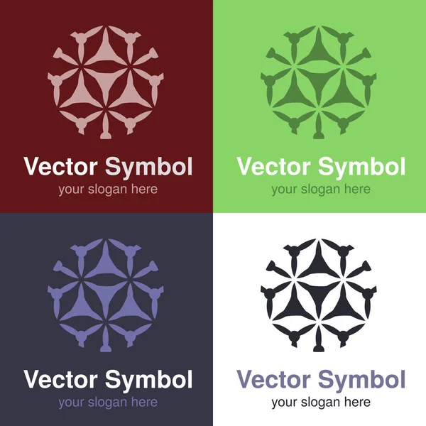 Reihe von Logo-Emblemen — Stockvektor
