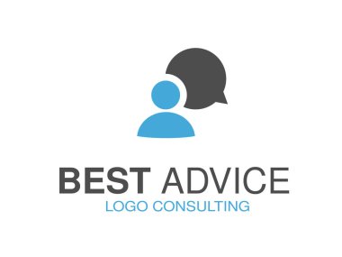 Logo tasarım sembolü konuşma balonu