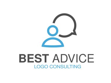 Logo tasarım sembolü konuşma balonu
