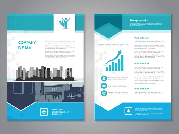 Brochure Vector Modern — Image vectorielle