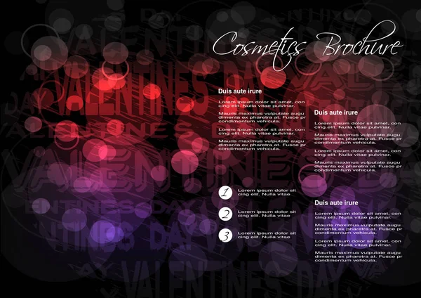 Brochure cosmétique vectorielle — Image vectorielle