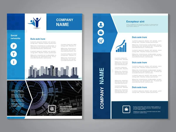 Vector Moderne Brochure Met Pijl Ontwerp Abstracte Flyer Met Technische — Stockvector