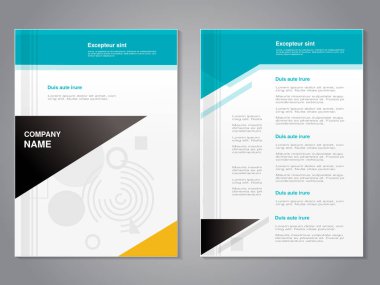 İş kartı, düz tasarımı. Vektör çizim