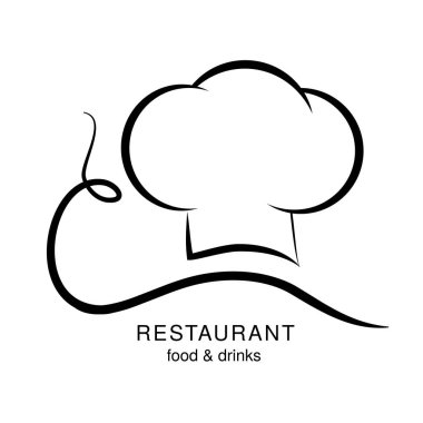 Restoran Menü dairesel simgesi. Vektör çizim