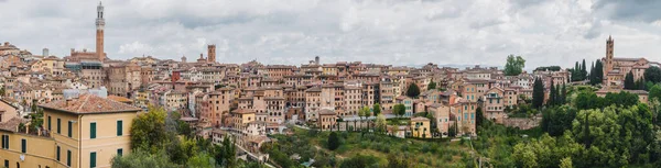 Panorama shot of Siena city, Tuscany, Italy. — стокове фото