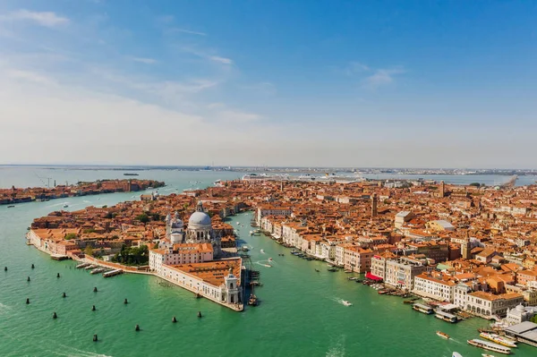 Fotografia aérea da cidade de Veneza e do Grande Canal, Itália . — Fotografia de Stock