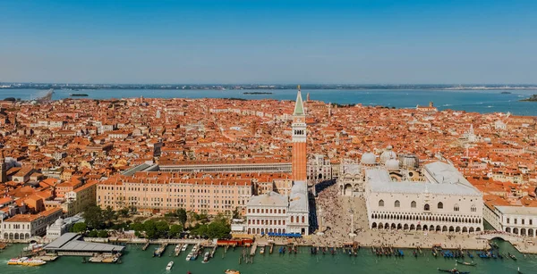 Fotografia aérea da cidade de Veneza e do Grande Canal, Itália . — Fotografia de Stock