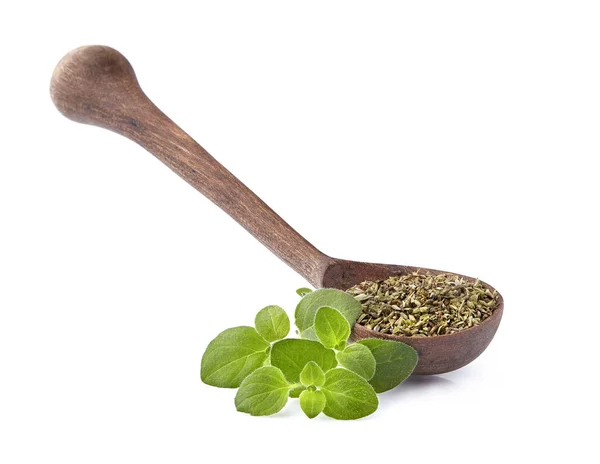 Oregano nebo majoránky zanechává izolaci na bílém pozadí. Oregano — Stock fotografie