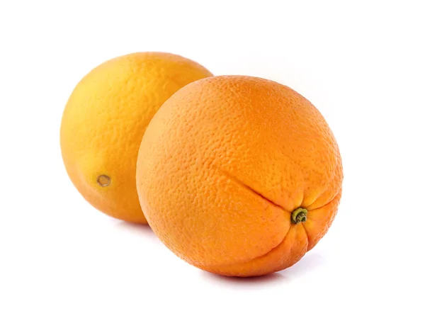 Narancs fehér háttér izolált közelkép. — Stock Fotó