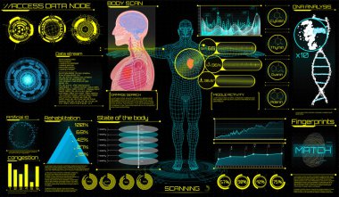 Head Up Display (Hud) UI için tıbbi App