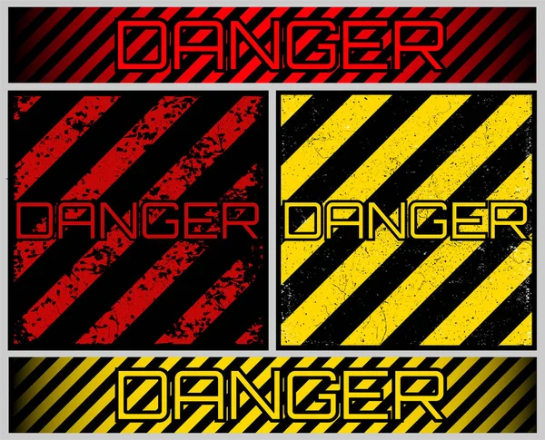 Grunge DANGER signe. Inscription rayée et sale — Image vectorielle