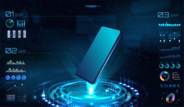 Akıllı telefon gelecekteki maketi