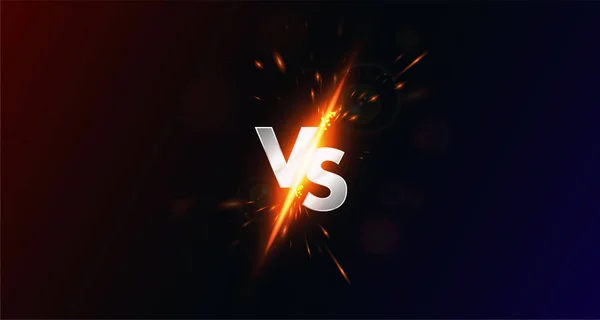 Versus - imagen en blanco. VS — Vector de stock