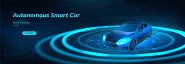 Otomatik akıllı araba yolu tarıyor