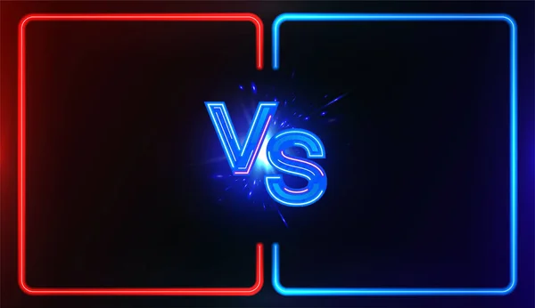 Neon Versus Battle — 스톡 벡터