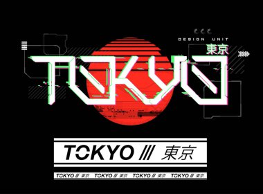 Tokyo tipografi harf dizaynı