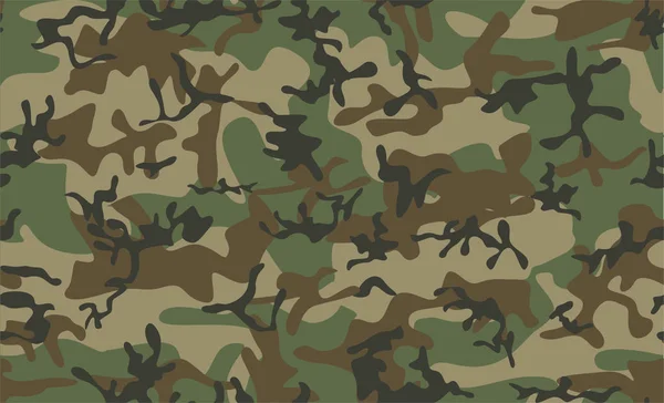 Klassiskt kamouflage sömlöst mönster — Stock vektor