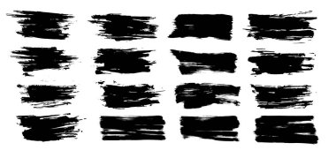 Brush stroke. Ink splashes stencil