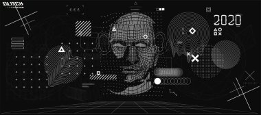 İnsansı kafada holografik yapay zeka