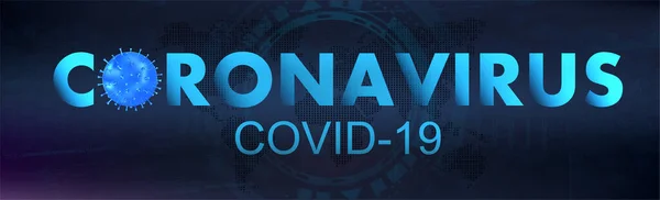 Roman Coronavirus, Covid-19 — Stok Vektör