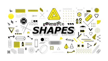Neo memphis geometrik şekiller koleksiyonu