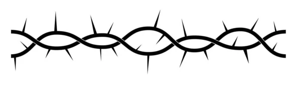 Corona de espinas. Símbolo cristiano — Vector de stock