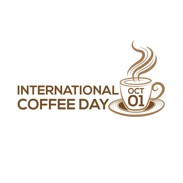 October International Coffee Day Logo World Coffee Day Logo Icon