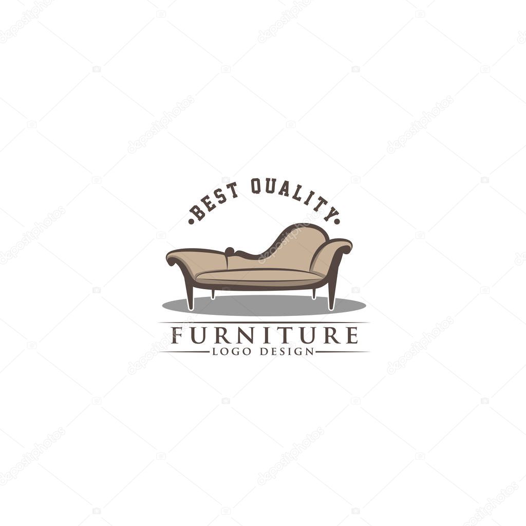 Furniture Logo Template. Furniture logo. modern template design. vector icon illustration.