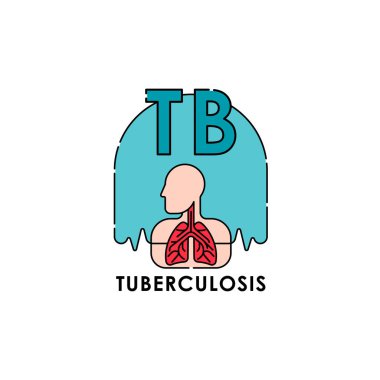 Tüberküloz - Tıbbi Akciğerler Vektör İllüstrasyonu