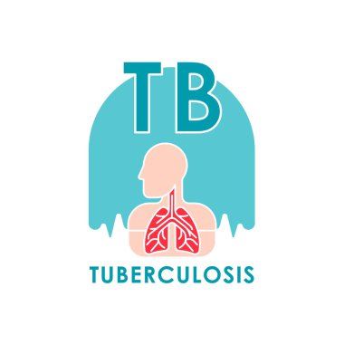 Tüberküloz - Tıbbi Akciğerler Vektör İllüstrasyonu