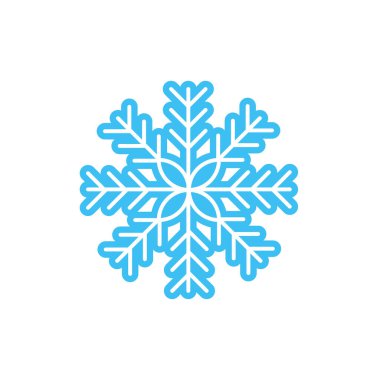 kar Tanesi simgesi vektör çizimi