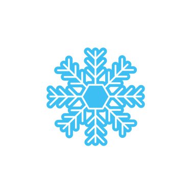 kar Tanesi simgesi vektör çizimi