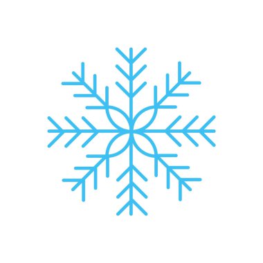kar Tanesi simgesi vektör çizimi