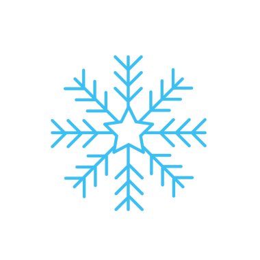 kar Tanesi simgesi vektör çizimi