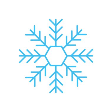 kar Tanesi simgesi vektör çizimi