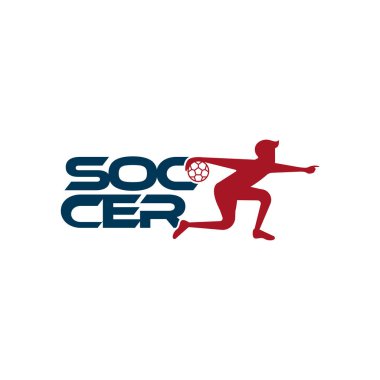 Beyaz arkaplanda izole edilmiş futbol ya da futbolcunun futbol vektör çizimi.