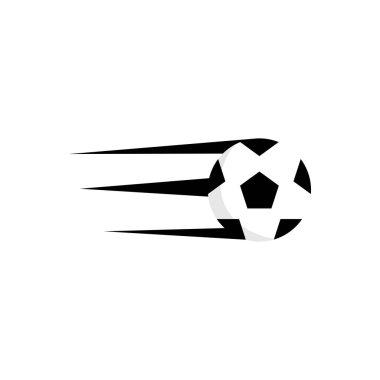 Web, mobil, logo, uygulama ve grafik tasarım için futbol topu vektör simgesi düz çizim.