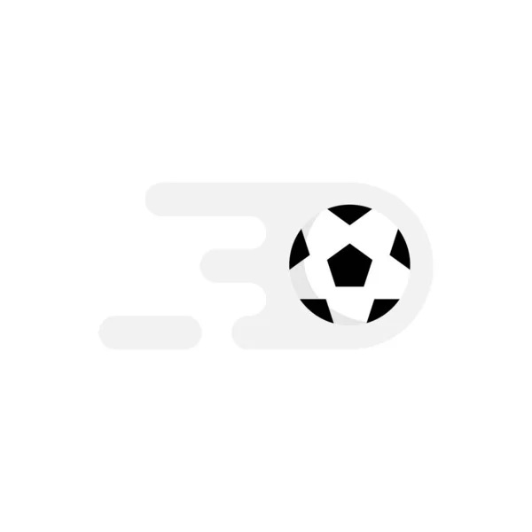 ウェブ、モバイル、ロゴ、アプリケーションやグラフィックデザインのためのサッカーボールベクトルアイコンフラットスタイルイラスト. — ストックベクタ