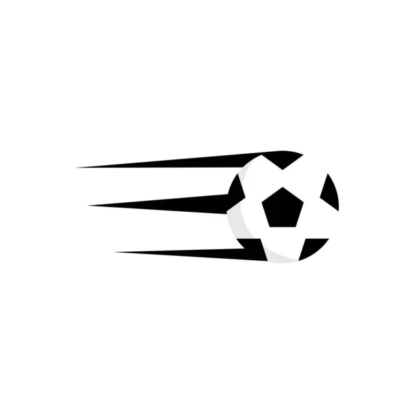 Icono de vector de pelota de fútbol ilustración de estilo plano para web, móvil, logotipo, aplicación y diseño gráfico . — Archivo Imágenes Vectoriales