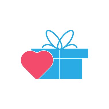 Olay koleksiyonundan hediye kutusu simgesi beyaz arkaplanda izole edildi.