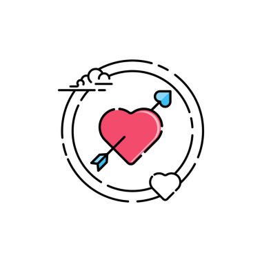 Kalp ikonu. Kalp ikonu sanatı. Kalp simgesi.