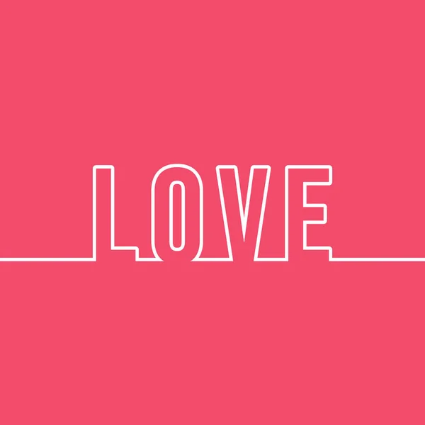 Love logo text vector. — 스톡 벡터