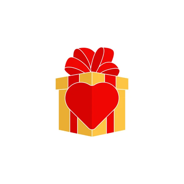 ベクトルアイコンギフト。美しいプレゼント箱 — ストックベクタ