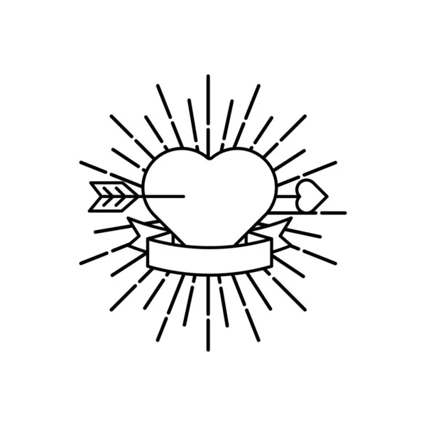 Herz-Symbol-Logo. Herzzeichen. Herz-Symbol flach. Design der Herz-Ikone. — Stockvektor