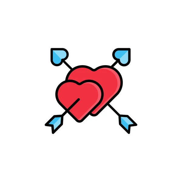 Love Hearts - вектор ікони серця, ізольований на білому тлі. — стоковий вектор