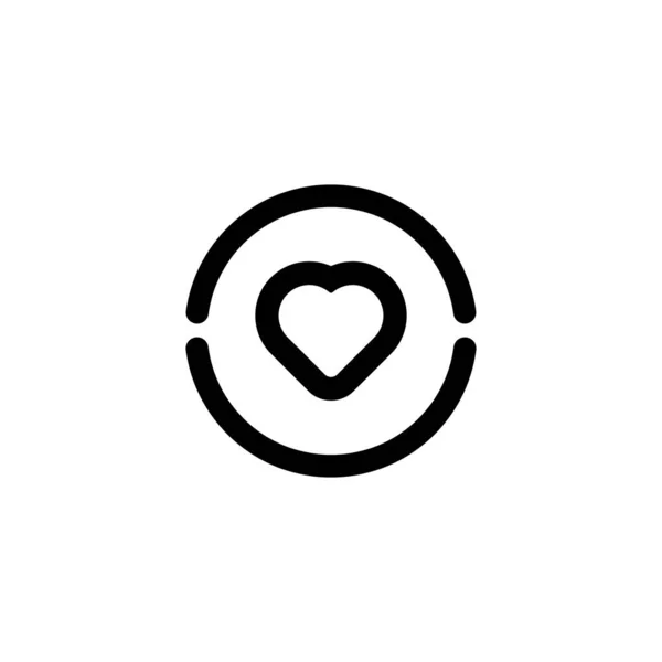 Heart icon logo. Heart icon sign. Heart icon flat design. Heart icon design. — 스톡 벡터