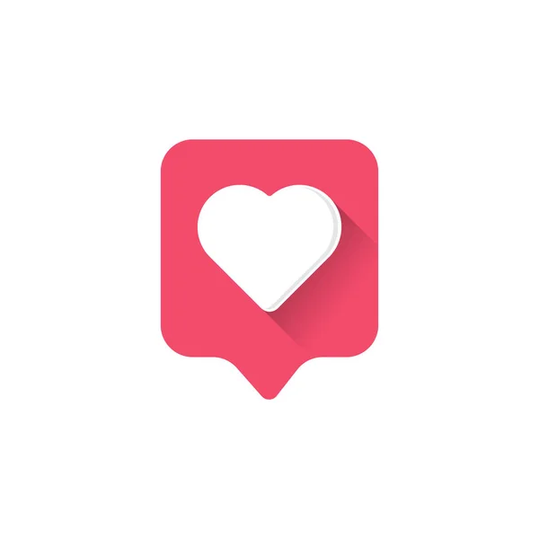 Λογότυπο εικονιδίου καρδιάς. Σημάδι από καρδιά. Καρδιά εικονίδιο επίπεδη. Σχεδιασμός εικονιδίου καρδιάς. — Διανυσματικό Αρχείο