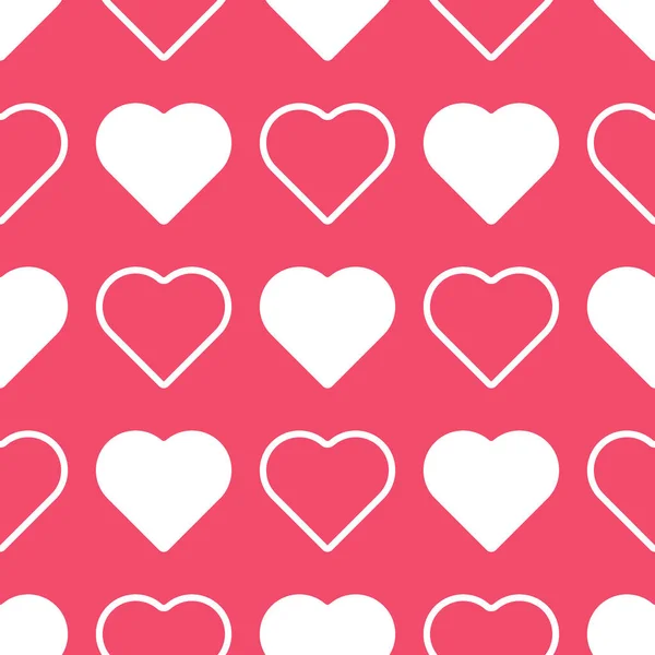 Love Hearts seamless pattern vector illustration. — 스톡 벡터