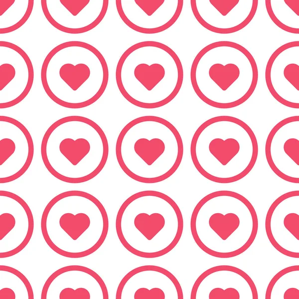 Love Hearts seamless pattern vector illustration. — 스톡 벡터